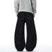 High Street Trendy Brand Silhouette Scimitar Jeans Men's Niche Deconstructed Design Sense Inverted Personality Loose_viptrois.com