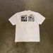 Oversized Couple T-Shirt Heavyweight Pure Cotton Short Sleeved Cartoon Print for Men And Women_viptrois.com