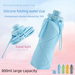 Gift FCM Large Capacity Bottle Outdoor Sports Cycling Silicone Folding Water Cup 800ML_viptrois.com