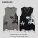 Men's Clothing Summer Retro High Street Old Washed Sleeveless Waistcoat Vest Loose Versatile Cotton T Shirt_viptrois.com