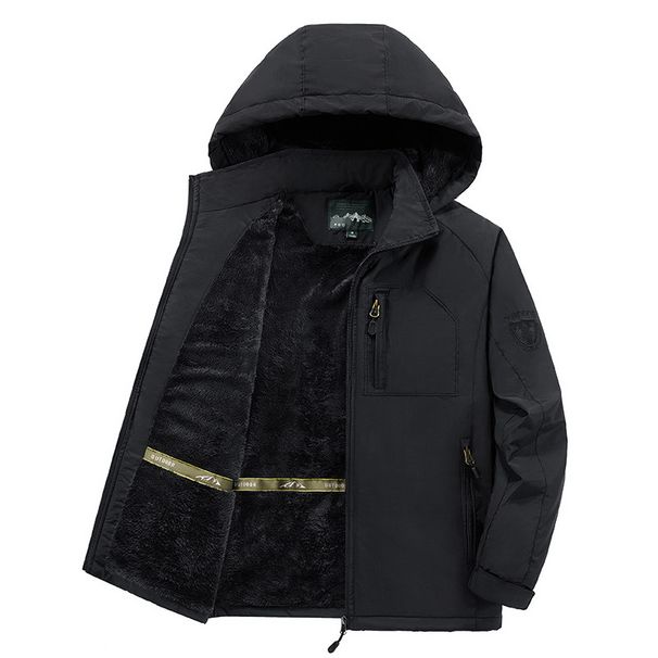Men's All-Weather Parka Jacket - Windproof Fleece-Lined Hooded Coat With Water-Resistant Shell (Extended Sizes M-5XL)_viptrois.com
