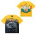 American Fashion High-Quality Street Retro Skull Print Loose Fit Trendy Unisex Short Sleeve T-Shirt_viptrois.com