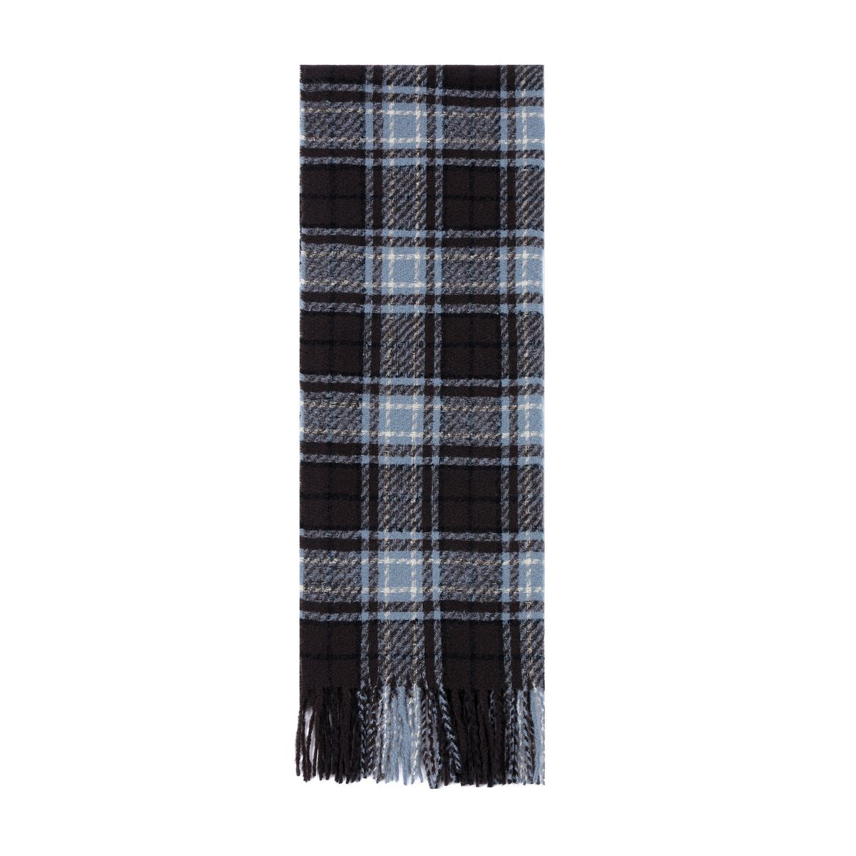 Unisex Blue plaid scarf shawl Warm scarf_viptrois.com