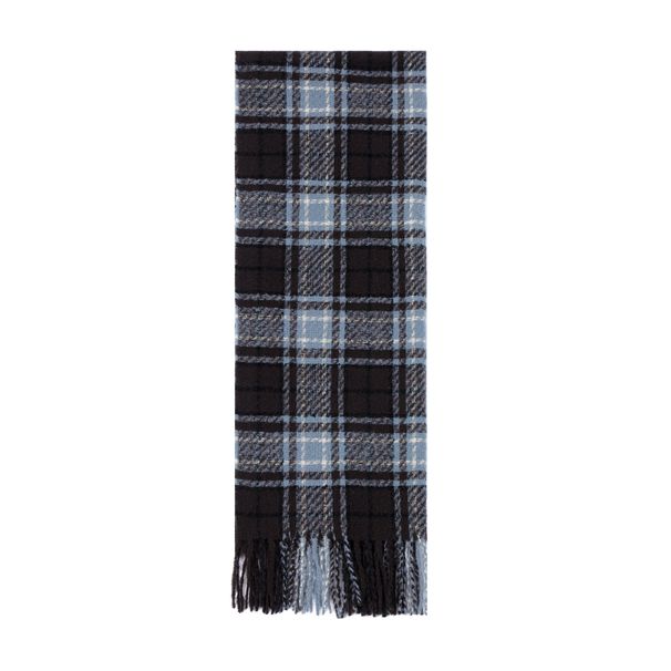 Unisex Blue plaid scarf shawl Warm scarf_viptrois.com