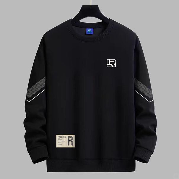 Men's Clothing Round Neck Casual Tops Sweatshirts Spring And Autumn Loose And Versatile Pullover_viptrois.com