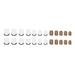 Short Black Frosted Gold Foil Leopard Nail Art Sweet Cool Spice Girls Ins Style False Nail_viptrois.com