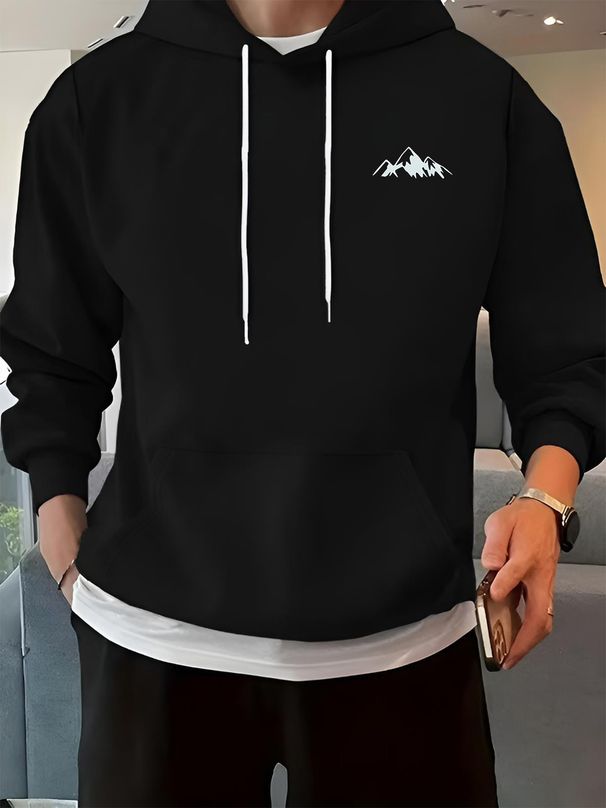 Autumn And Winter Men's Top Sweatshirt Loose And Comfortable Warm And Hooded Sweatshirt Men's Clothing_viptrois.com