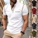26 Summer New Men's Short Sleeve T-Shirt, Quick Dry Casual Henry Polo_viptrois.com