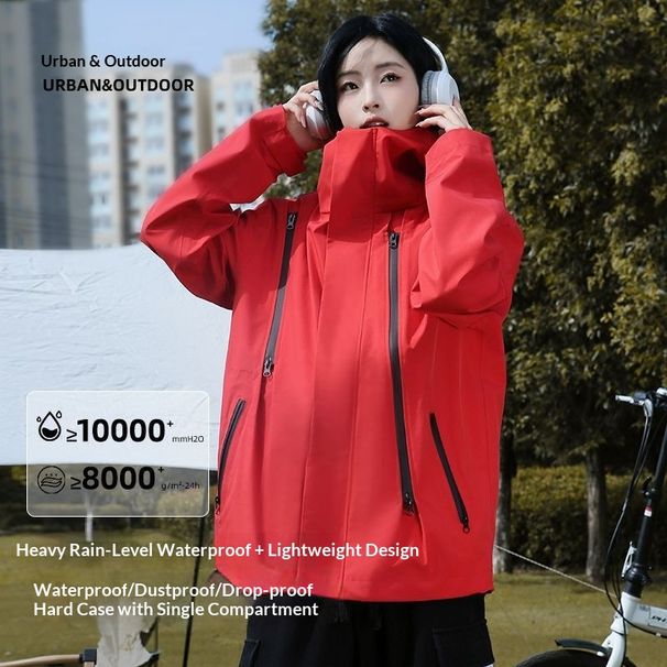 Loom For Men Women, Spring, Autumn, Winter Outdoor Hard Shell Laminated Windproof And Rainproof Mountaineering Jacket_viptrois.com