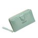 Coin Purse Smooth Zipper Press Button High Capacity Horizontal Multifunction Pocket Storage Delicate Sewing Long Fold Female Clutch Bag For Work_viptrois.com