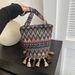 Women's Bucket Bags Stylish And Simple Tassel Ethnic Wind Shoulder Bag Female Leisure Bag Bucket Bag Female_viptrois.com