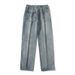 Men's Clothes Jeans Men's Summer Trend Thin Loose Straight Leg Pants Men's Casual Wide-leg Pants_viptrois.com