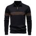 Pure Pure Men's Top European Size Quality Casual New Autumn Winter Half Cotton Sweater Business Stand Collar High Zipper 2025_viptrois.com