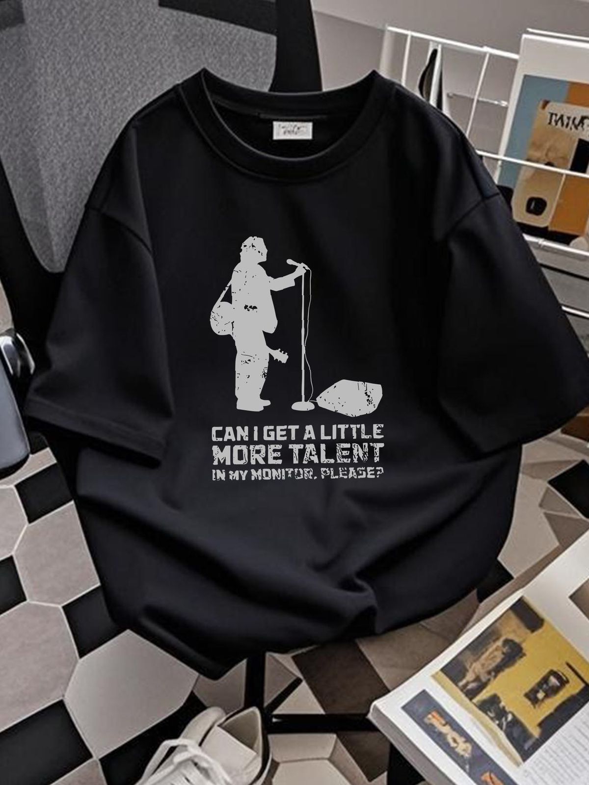 More Talent In Monitor Please Tee T-shirt Homme Designer Clothes Slightly Stylish Unisex Breathable Summer Comfortable Soft Stretched_viptrois.com