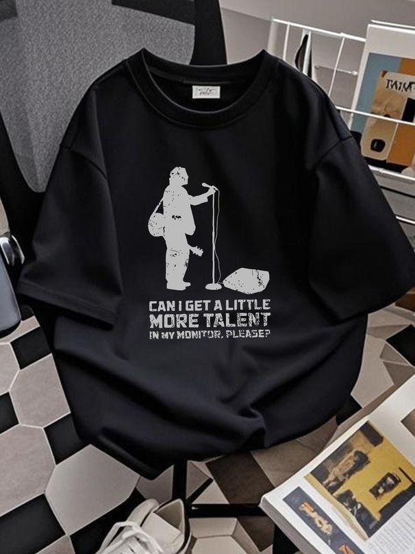 More Talent In Monitor Please Tee T-shirt Homme Designer Clothes Slightly Stylish Unisex Breathable Summer Comfortable Soft Stretched_viptrois.com