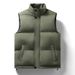 Men's Quilted Vest With Hood – Lightweight Puffer Sleeveless Jacket, Stand Collar & Double-Breasted Design (Black/Khaki/Navy/Green, M-5XL)_viptrois.com