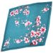 Women's Wrinkled 90 Large Square Head Summer New Elegant Peach Blossom Pattern Printed Silk Scarf_viptrois.com