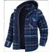 Pure 2023 Foreign Trade Hot-Selling Men's Clothing European And American Style Autumn Winter Thickened Cotton Plaid Long_viptrois.com