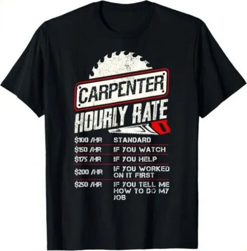 T-shirtcarpenter 2026 Hourly Rate Funny Woodworking Men Labor Rat_viptrois.com
