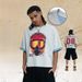 Double-sided Air-layer Short-sleeve Breathable Cool Men's Summer New Printed Portrait Half-sleeve T-shirt_viptrois.com