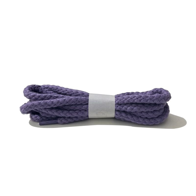 Shoe Accessories Thick Rope Shoelaces With Canvas Cotton Round Shoelaces For Men And Women White_viptrois.com