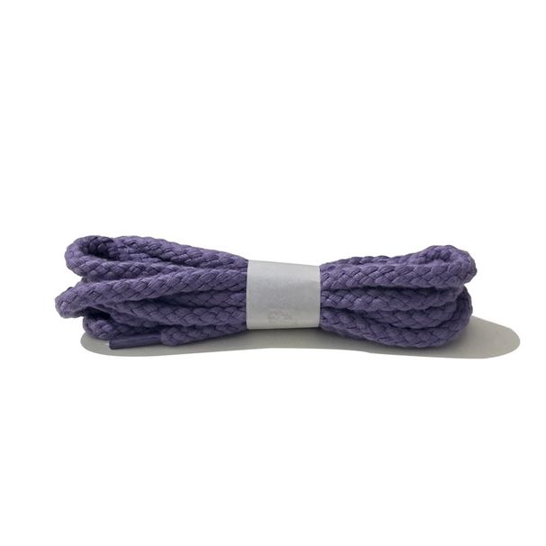 Shoe Accessories Thick Rope Shoelaces With Canvas Cotton Round Shoelaces For Men And Women White_viptrois.com
