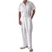 Men's Clothing New Men's Casual Fashion Suits Lapel Button Shirt Loose Trousers Men's Clothing_viptrois.com
