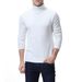 Loom Cross-Border Autumn Winter Solid Color High Collar Base Shirt Middle-Aged Foreign Trade Wholesale Knitted Sweater_viptrois.com