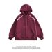 "Men's Oversized Zip-Up Hoodie – 90% Cotton Streetwear Jacket With Contrast Stitching (3 Colors, 5 Sizes)"_viptrois.com