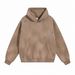 Vintage Distressed Hooded Fleece Sweatshirt – Oversized Streetwear Pullover With Washed & Ripped Details (Multiple Colors)_viptrois.com