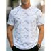 Exclusive Crew Neck T-Shirt Fashionable Casual Summer Cooling Top for Running And Sports Elasticity Young Middle-Aged Men's Clothing_viptrois.com
