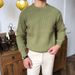 Men's Clothing Long Sleeved Casual Sweater British Round Neck Pullover Knitted Bottoming Sweater Trend_viptrois.com