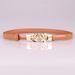 Belt for women, simple and fashionable rose-shaped buckle adjustment belt, skirt decorative belt, factory direct sale 608_viptrois.com