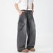 Men's Clothing Distressed Work Jeans For Men Spring And Summer New Style Side Three Dimensional Pockets Straight Pants Textured Loose Long Pants_viptrois.com