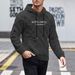 Men's Embroidered Letter Hoodie – Fleece-Lined Long Sleeve Pullover With Drawstring (Dark Gray/Black/Khaki, S-XXL)_viptrois.com