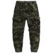 Men's Military Camouflage Cargo Pants – Lightweight Polyester, Multi-Pocket Jogger Fit For Tactical & Streetwear Style_viptrois.com