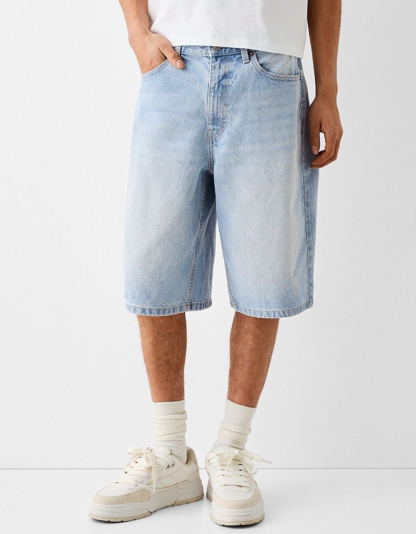 Men's Clothing Stretch Denim Shorts New Denim Shorts New_viptrois.com