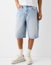 Classic Men's Denim Shorts Mid-Thigh 5-Inch Inseam Straight Leg Casual Summer Jeans Non-Stretch Cotton S-XXL Black Blue_viptrois.com