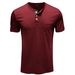 Men's Outdoor Tactical Henry Crew Neck Short-sleeved T-shirt, European And American Classic Casual Men's PoIo Shirt Top_viptrois.com