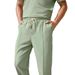Men's Clothing New Men's Commuter Suit Solid Color Casual Shirt Short Sleeved Trousers Men's Outing Trend_viptrois.com