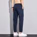 Men's Clothing Summer Nine Points Casual Pants Men's Fashion New Elastic Straight Boys' Trousers Slim Fit Pants Men_viptrois.com