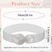 Elastic Fashion Buckle Waist Stretch Women's Wide Belt For Dress Jeans Trousers_viptrois.com