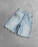 Men's Clothing Gothic Style Black Punk Washed Denim Shorts Men's Summer Street Hip Hop Y2k Ripped Shorts_viptrois.com