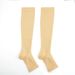 Outdoor sports pressure socks black and white fashion men's and women's running stretch open-toe compression socks_viptrois.com