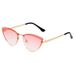 Men's Sunglasses New Frameless Metal Cat Eye Sunglasses Small Frame Personality Trend Triangle Sunglasses Women's Fashion Glasses_viptrois.com