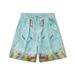 Men's Clothing Casual Printed Shirt Two Piece Set Retro Fashion Short Sleeved Shirt Shorts_viptrois.com