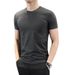 Men's Clothing Shirts And Clothing Short Sleeved T Shirts For Men In Summer Slim Fit Thin 140g Polyester Solid Color Bottoming Shirt_viptrois.com