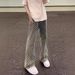 Men's Clothing Full Print Jacquard Jeans Summer Thin Style Design Niche Pants Trendy Cool Street Style Straight Flared Pants_viptrois.com
