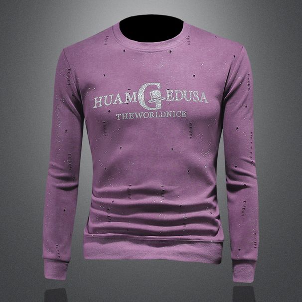 Men's Clothing Autumn And Winter New High End Casual Hot Stamping Star Men's Long Sleeved Sweatshirt_viptrois.com