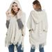 Unisex Cape Spring and winter plus-size knit button-hooded cape cape_viptrois.com